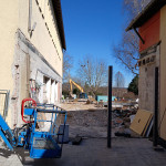 Freier Blick zur evangelischen Kirche